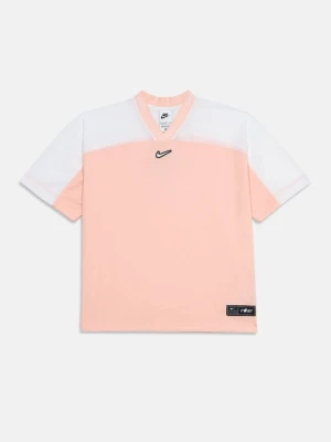 T-shirt z nadrukiem Nike pomarańczowy