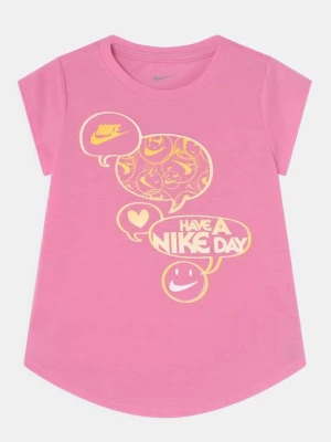 T-shirt z nadrukiem Nike różowy
