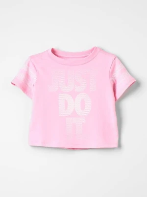 T-shirt z nadrukiem Nike różowy