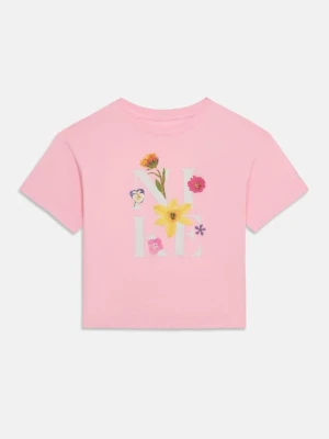 T-shirt z nadrukiem Nike różowy