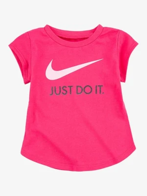 T-shirt z nadrukiem Nike różowy