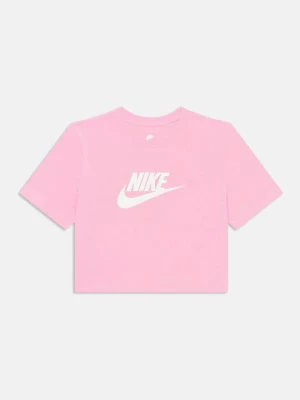 T-shirt z nadrukiem Nike różowy