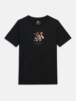T-shirt z nadrukiem Nike czarny