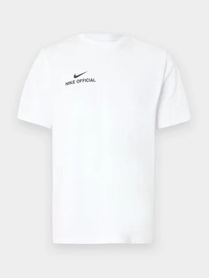 T-shirt z nadrukiem Nike biały