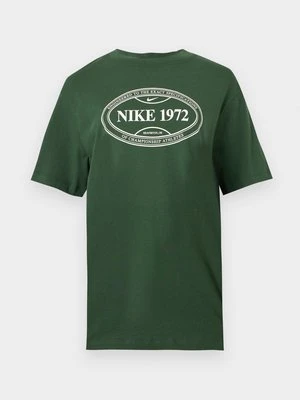 T-shirt z nadrukiem Nike szary