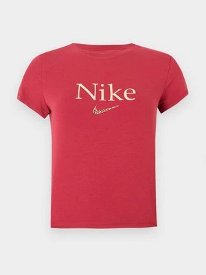 T-shirt z nadrukiem Nike czerwony