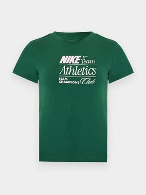 T-shirt z nadrukiem Nike zielony