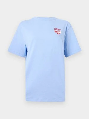 T-shirt z nadrukiem Nike jasnoniebieski