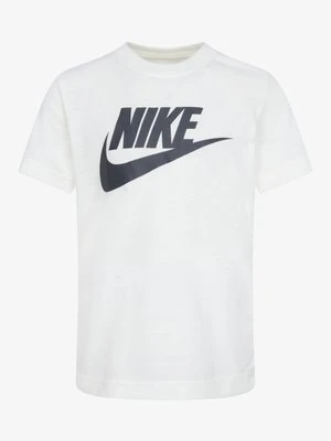 T-shirt z nadrukiem Nike mleczny