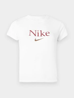 T-shirt z nadrukiem Nike biały