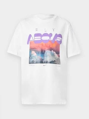 T-shirt z nadrukiem Nike biały