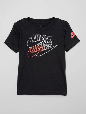 T-shirt z nadrukiem Nike czarny