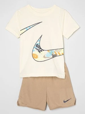 T-shirt z nadrukiem Nike khaki