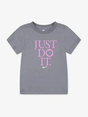 T-shirt z nadrukiem Nike szary
