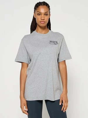 T-shirt z nadrukiem Nike szary