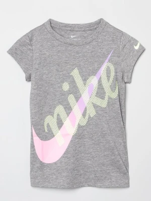 T-shirt z nadrukiem Nike szary
