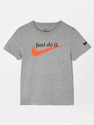 T-shirt z nadrukiem Nike szary