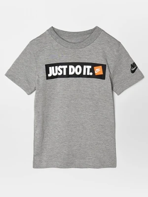T-shirt z nadrukiem Nike szary