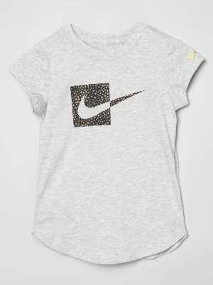 T-shirt z nadrukiem Nike szary