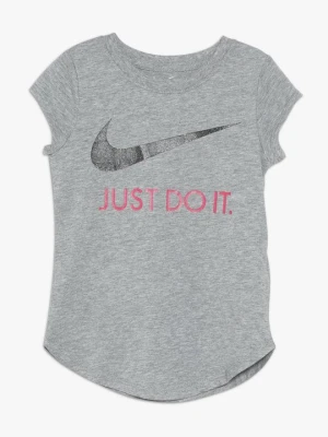 T-shirt z nadrukiem Nike szary