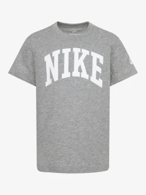 T-shirt z nadrukiem Nike szary melanż