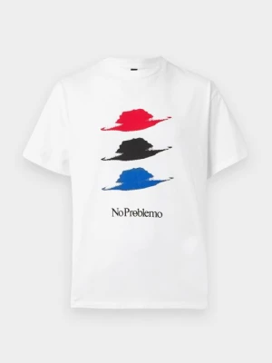 T-shirt z nadrukiem No Problemo biały
