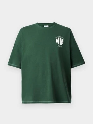 T-shirt z nadrukiem Noisy May zielony