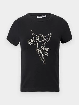 T-shirt z nadrukiem Noisy May czarny
