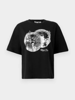 T-shirt z nadrukiem Noisy May czarny