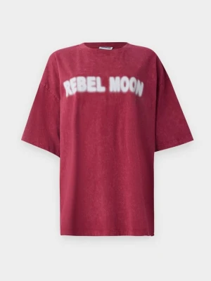 T-shirt z nadrukiem Noisy May czerwony