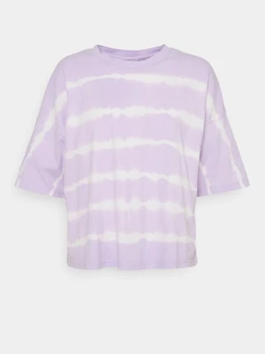 T-shirt z nadrukiem Noisy May liliowy
