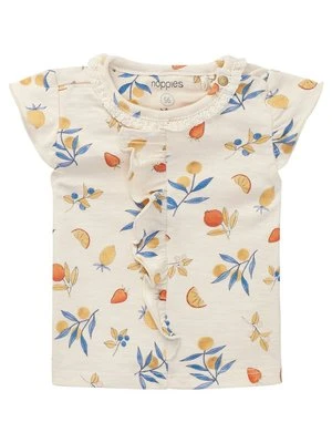 T-shirt z nadrukiem Noppies beżowy