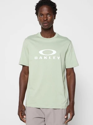 T-shirt z nadrukiem Oakley ciemnozielony