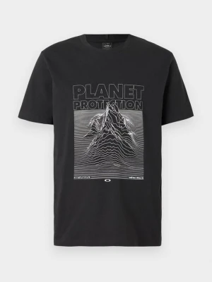 T-shirt z nadrukiem Oakley czarny