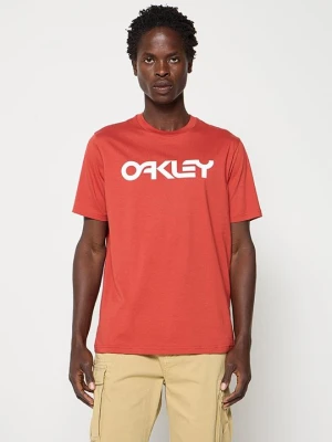 T-shirt z nadrukiem Oakley czerwony