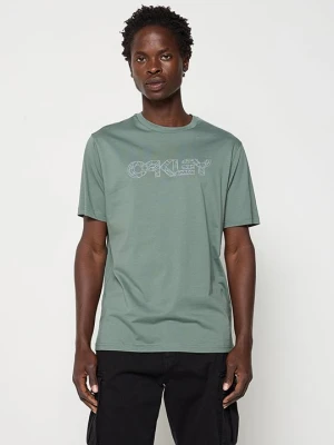 T-shirt z nadrukiem Oakley zielony