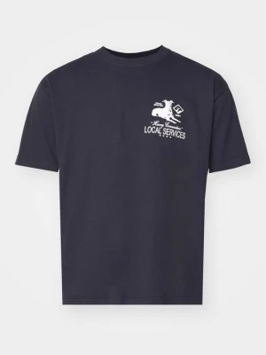 T-shirt z nadrukiem Obey Clothing czarny