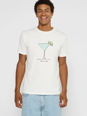 T-shirt z nadrukiem Ochnik biały