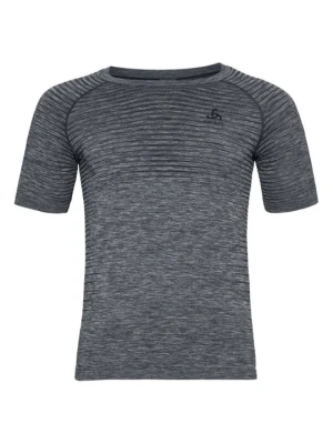 T-shirt z nadrukiem Odlo szary melanż
