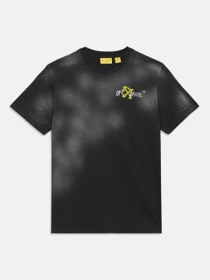 T-shirt z nadrukiem Off White antracytowy