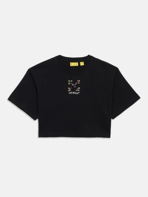 T-shirt z nadrukiem Off White czarny