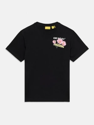 T-shirt z nadrukiem Off White czarny