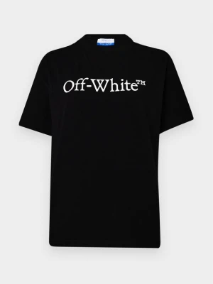 T-shirt z nadrukiem Off White czarny