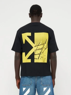 T-shirt z nadrukiem Off White czarny