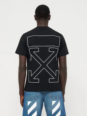 T-shirt z nadrukiem Off White czarny