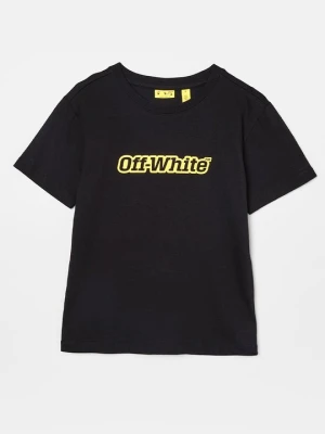 T-shirt z nadrukiem Off White czarny