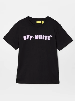 T-shirt z nadrukiem Off White czarny