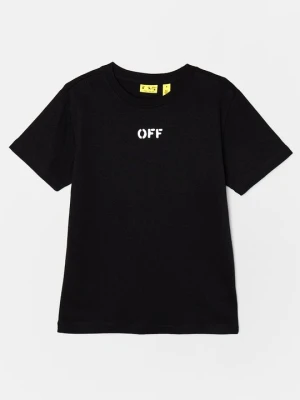 T-shirt z nadrukiem Off White czarny