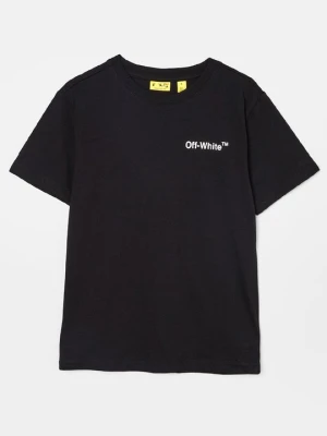 T-shirt z nadrukiem Off White czarny