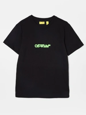 T-shirt z nadrukiem Off White czarny